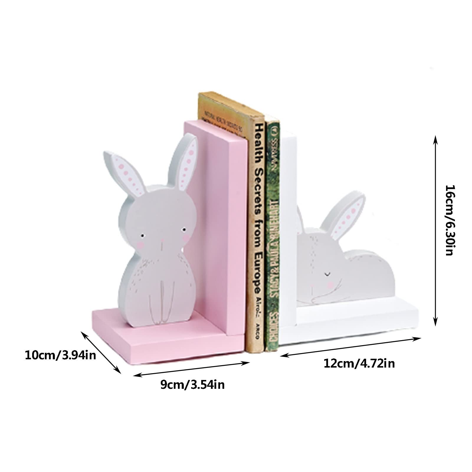 Fermalibri Per Mensole Studente Bookshelf Simpatico Libri Carino Supporto Bookshelf Desktop Shelf Book Ends Titolare verticale Porta creativo Scrivania da scrivania for studenti Fermalibri Decorativi