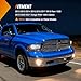 Nilight Fog Lights Assembly Compatible with 2013 2014 2015 2016 2017 2018 Dodge Ram 1500 2019-2021 RAM 1500 Classic (Not Fit for Rebel Model) Fog Light Replacement Clear Lens, 2 Years Warranty