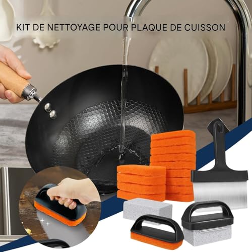 Nettoyant pour plaques lisses éliminant résidus brûlés de fête - 3