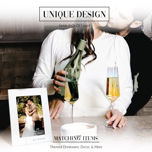 Flûtes à champagne en verre irisé au design raffiné