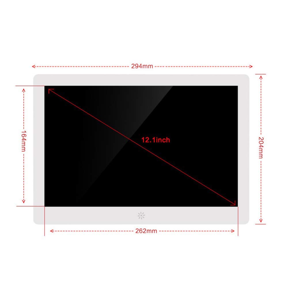 12" 1280 x 720 wysokiej rozdzielczości ekran IPS ścienny elektroniczny album fotograficzny Ultra cienki odtwarzacz reklamowy odtwarzacz wideo alarm kalendarzowy (czarny 12 cali)