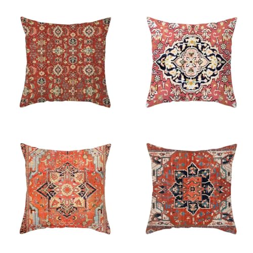 Housse de coussin ethnique CEVAN en tissu polyester premium - 2