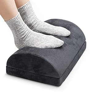 Sky Solutions Under Desk Foot Rest – Memory Foam, Ergonomic, Adjustable Footrest for Under Desk Cushion, Gaming Stool…