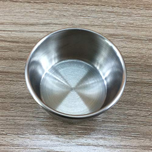 UPKOCH Ramekin 6 Peças de Aço Inoxidável 1. 5 Oz Copos de - Recipientes de Porção de Metal Empilháve