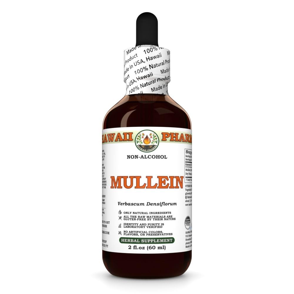 Mullein (Verbascum densiflorum) Flower Alcohol-Free Extract, 2 fl oz