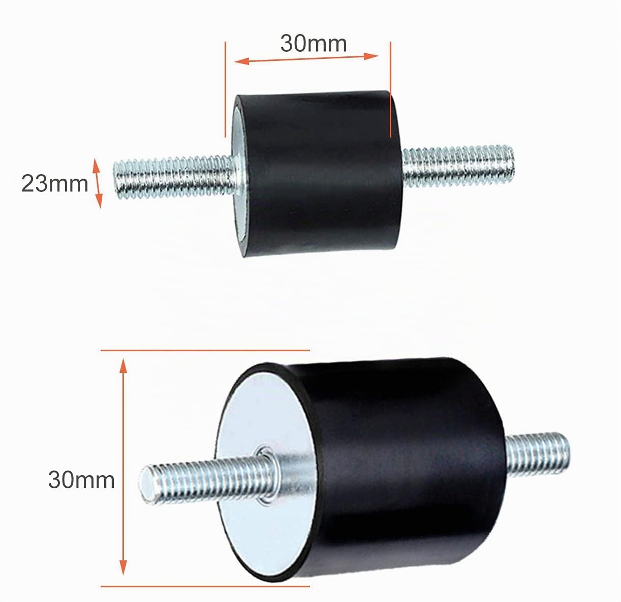 Silentblock M8 Amortiguador de Goma Soportes para Compresores de Aire Motores de Gasolina Bombas de Agua