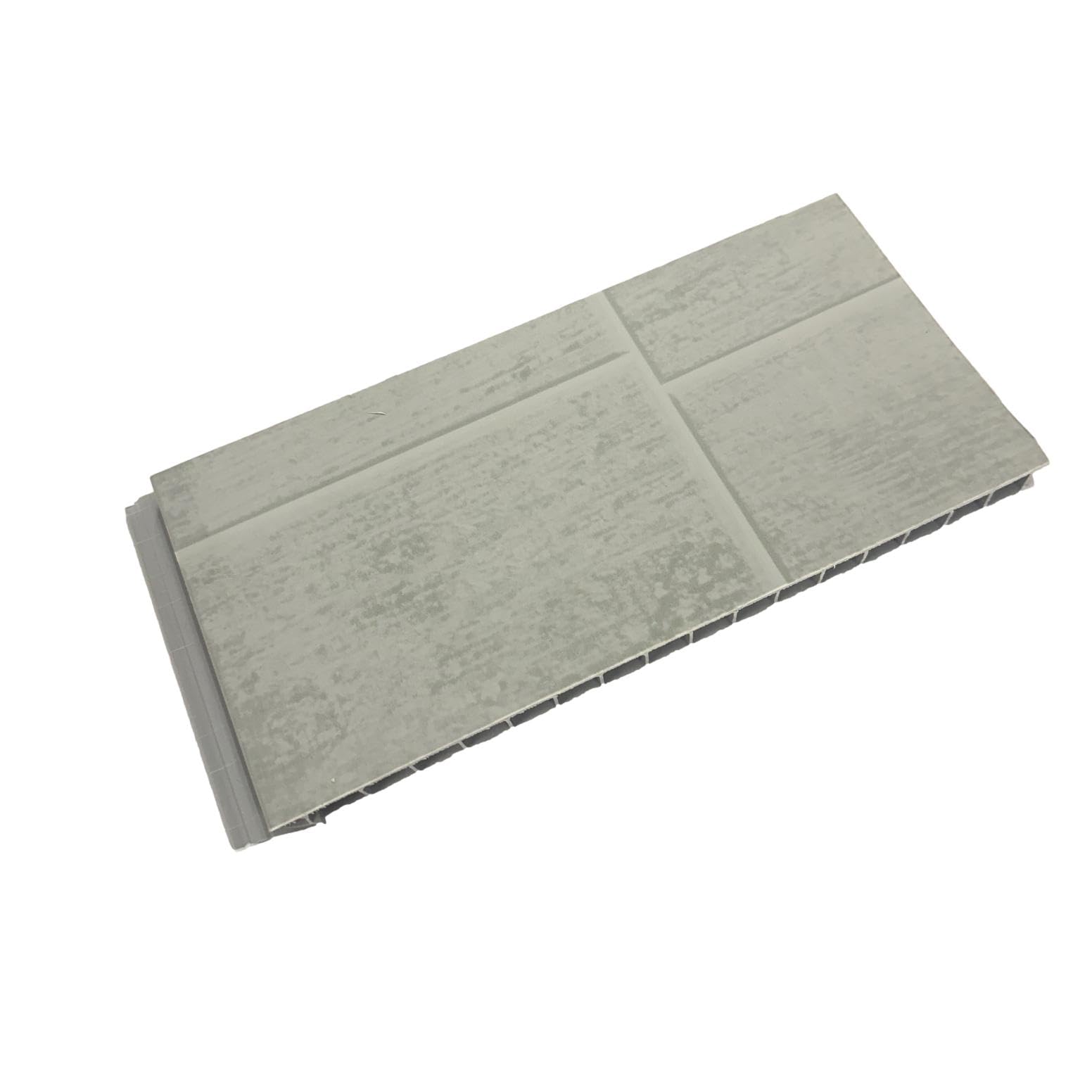 DBS Multi Grey Tile 10mm Sample Piece Bathroom PVC Cladding Wall Shower Panel Sample