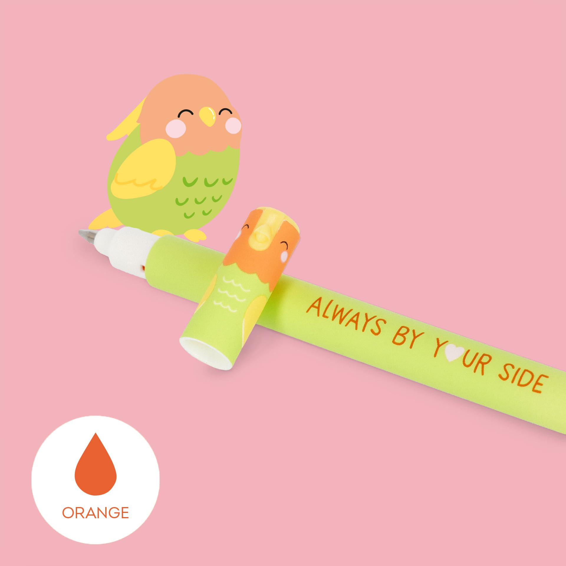LEGAMI - Set löschbare Stifte San Valentino 2026, Better Togheter, mit thermosensitiver löschbarer Tinte, türkis, orange, löschen ohne das Blatt zu beschädigen