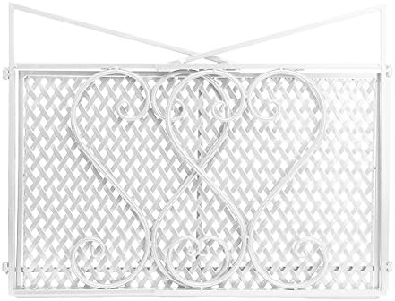 P&B Stable Microwave Shelf Stand Metal Microwave Oven Rack Single Layer Kitchen Storage Organiser Countertop Space Saver for Small Kitchen Bathroom (White)