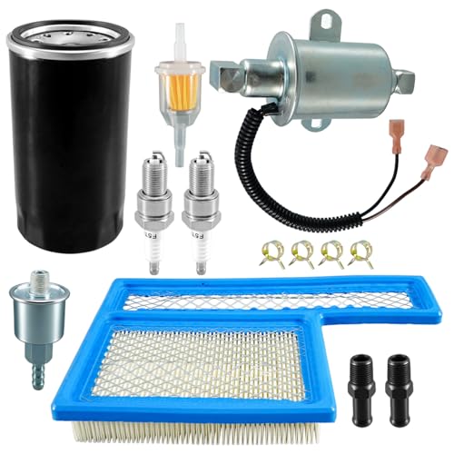 Filter Tune Up Kit Fit for Onan RV QG Generators 5500 7000 HGJAA HGJAB HGJAC Marquis Gold/RV QG Marquis Platinum QG EFI Engines, with 122-0836 Oil Filter＆140-3116 Air Filter E11015 Electric Fuel Pump