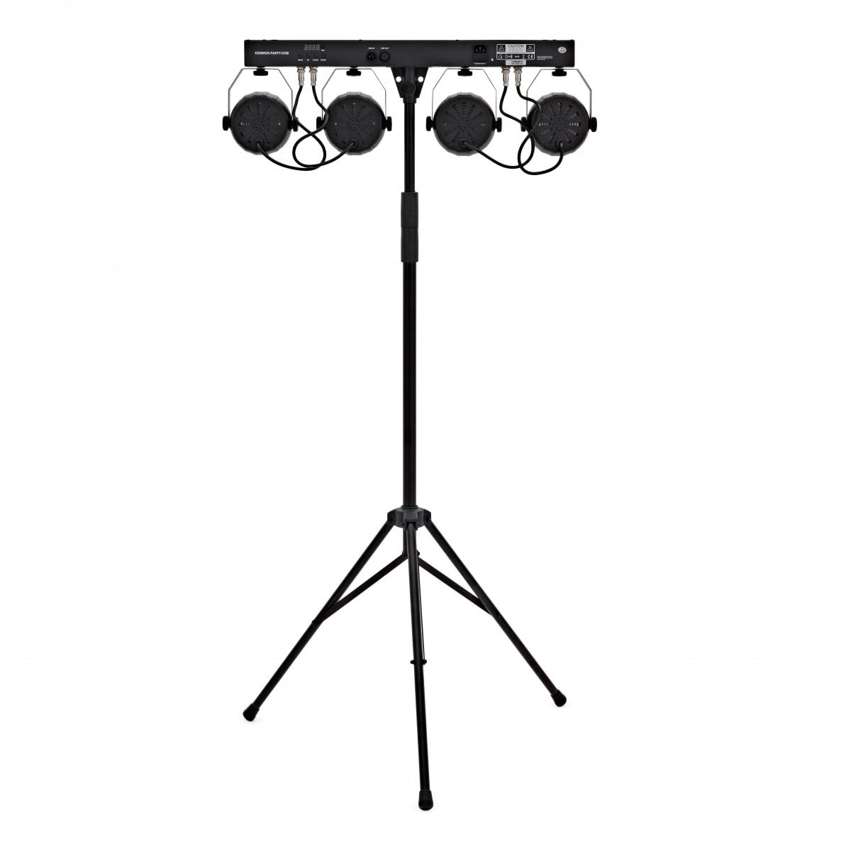 Cosmos COB Party Sistema de Iluminación Gear4music | Luces COB vivas y audaces con soporte en T y mando, iluminación reactiva al ritmo, modos de inicio rápido