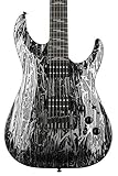 Schecter C-1 Silver Mountain - Black and Silver