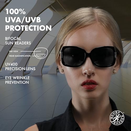 SAMBA SHADES Bifocal Built In Reading Sunglasses for Women Jackie O Fashion Reader Sun Glasses2