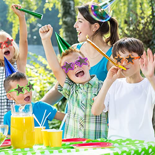 Konohan 36 Pairs Kids Star Sunglasses Party Favors Bulk Summer Beach Neon Sunglasses Party Favor Star Shaped Glasses Retro Style for Summer Beach Pool Birthday Goody Bag Stuffers by Konohan - Used condition - Image 6