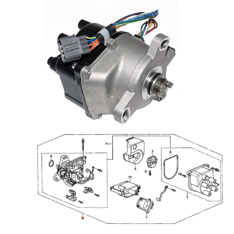 Distribuidor de encendido para Honda CRV 1999-2001, ideal para tus rutas y viajes 5