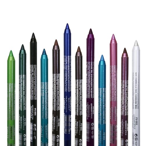 Lápiz de delineador de ojos 4pcs 4 colores perlas a prueba de manchas lápiz de ojos de maquillaje de maquillaje impermeable a prueba de manchas