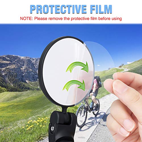image for SGODDE Bike Mirror, 2pcs Bicycle Cycling Rear View Mirrors, Safe Rearv