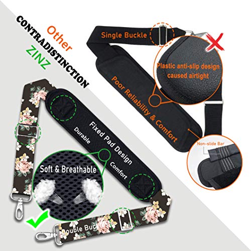 Image of ZINZ Bag Shoulder Strap, Padded Adjustable Shoulder Strap Replacement