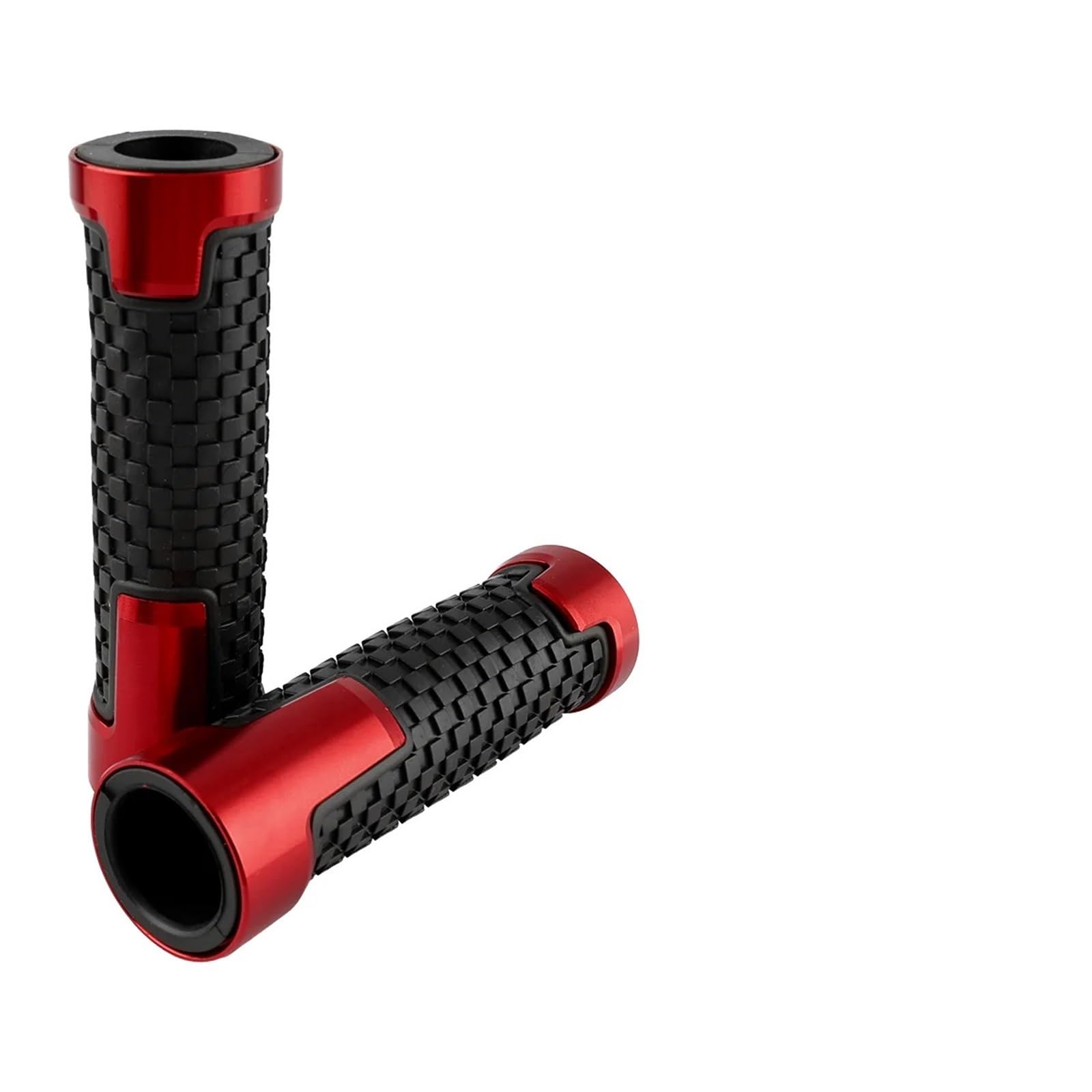 Motorradgriffe Für Scooter Dirt Bar Grip | 1 Paar CNC-Aluminium-Gummi-Lenkergriffe, rutschfeste Endkappen, 22 mm