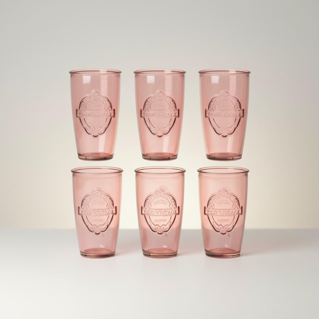 Set of 6 Dexam Sintra Recycled Glass Tumbler