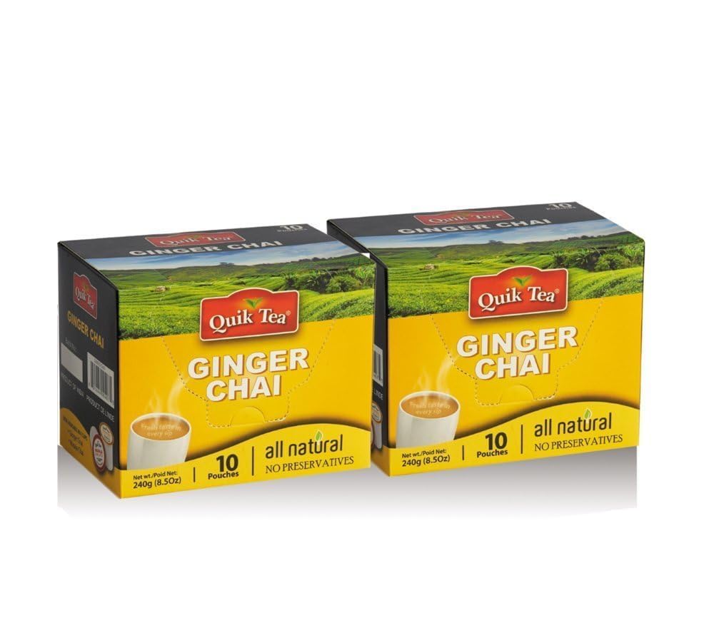 Amazon.com : Quik Tea Ginger Chai Latte All Natural No