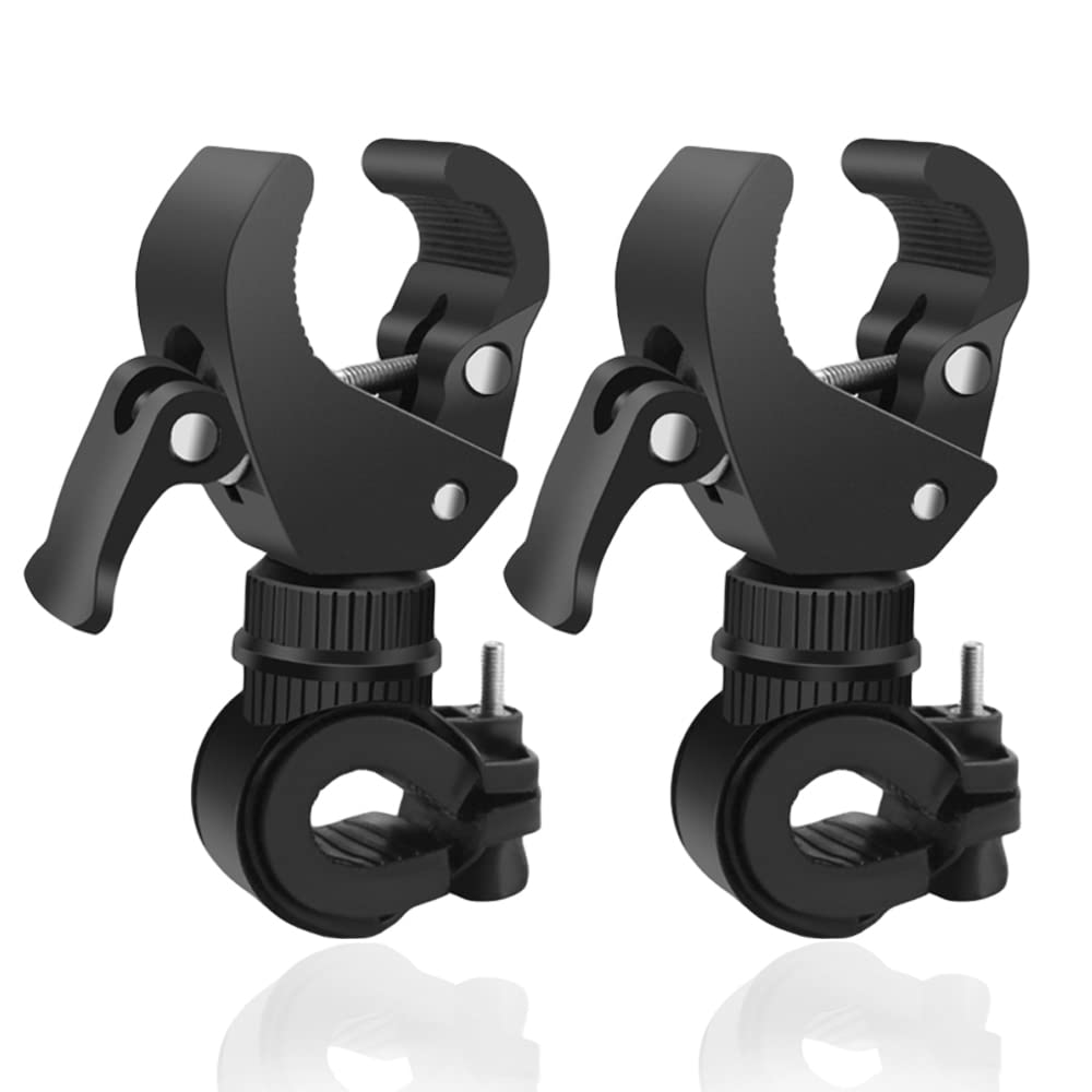 LODMOD Upgrade Cane Holder for Drive Rollator, Walker, Wheelchair - Universal Crutches Stick Bracket Accessories, 1.3" MAX ID, 2 Pcs