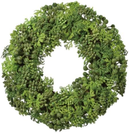 Amazon Asca 造花 フラワーアレンジメント リース グリーン cm 造花 オンライン通販