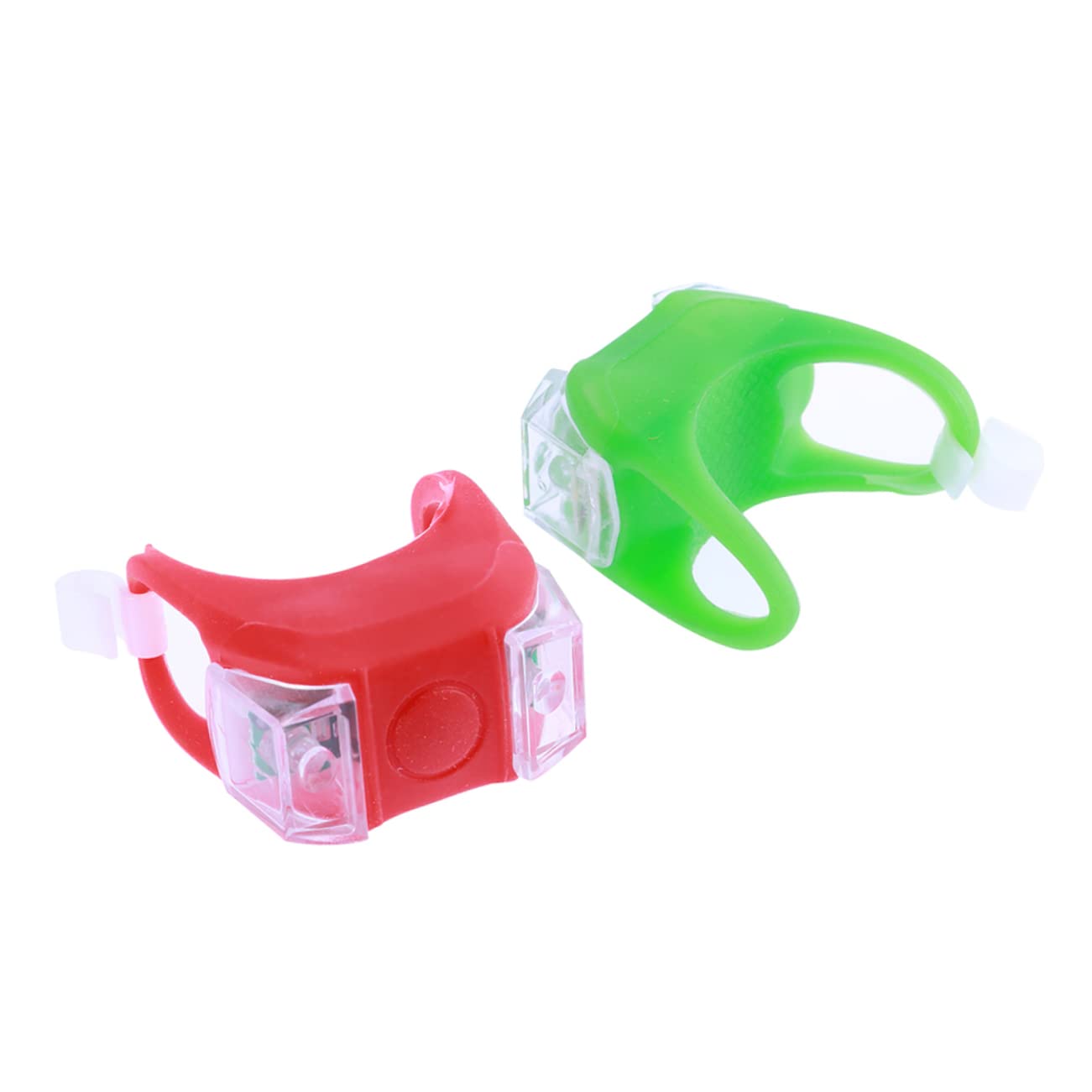 ifundom 2Pcs LED Bike Tail Light Cycling Safety Light High Brightness Rear Light with Modes for Night Riding Silicone Design for Bicycles and Helmets