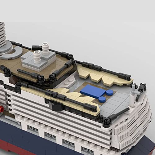 WWEI Technik Bausteine Schiff MS Koningsdam Kreuzfahrtschiff, 3622 Teile 1:400 Schiff Spielzeug Modellbausatz… – Bild 8