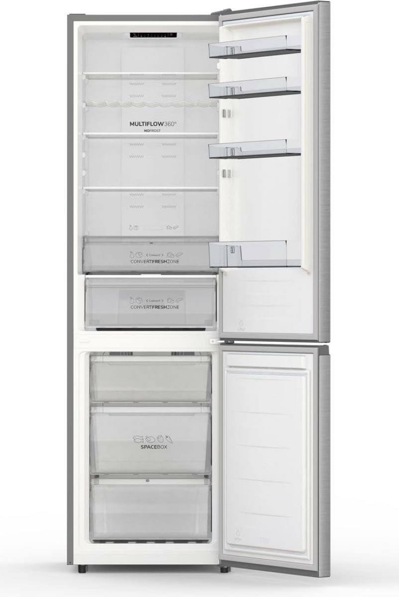 Gorenje NRK620AA1XL4 lodówko-zamrażarka/wolnostojąca/pojemność całkowita 336 l/35 dB/EEK: A/NoFrost Plus/CrispZone z funkcją HumidityControl/FastFreeze/sprężarka inwerterowa/(szer. x wys. x gł