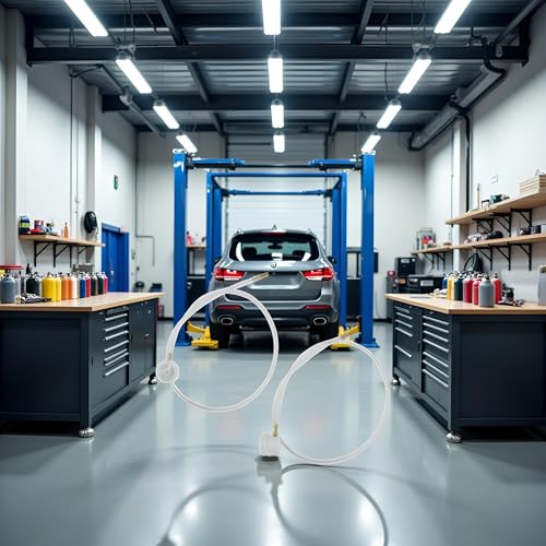 Image of 2 PCS White 360 Degree Nozzle Extension Hose Fit For Aerosol Cans Spray,Body Repair Paint Spray Guns