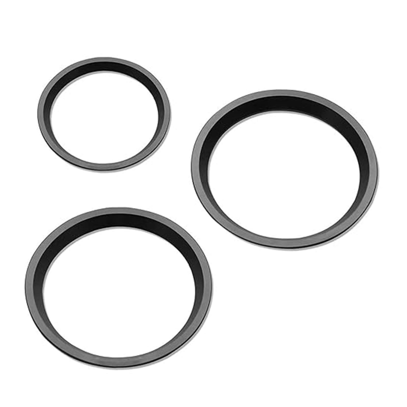 Decoration Interior Trim for Subaru for Forester for Crosstrek for Impreza Car Air Conditioning Switch Knob Ring(Black)