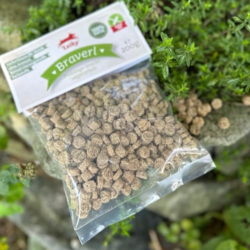 Leiky Braverl vegetarische Hundesnacks 400 g – glutenfreie Belohnung ohne Zusatzstoffe