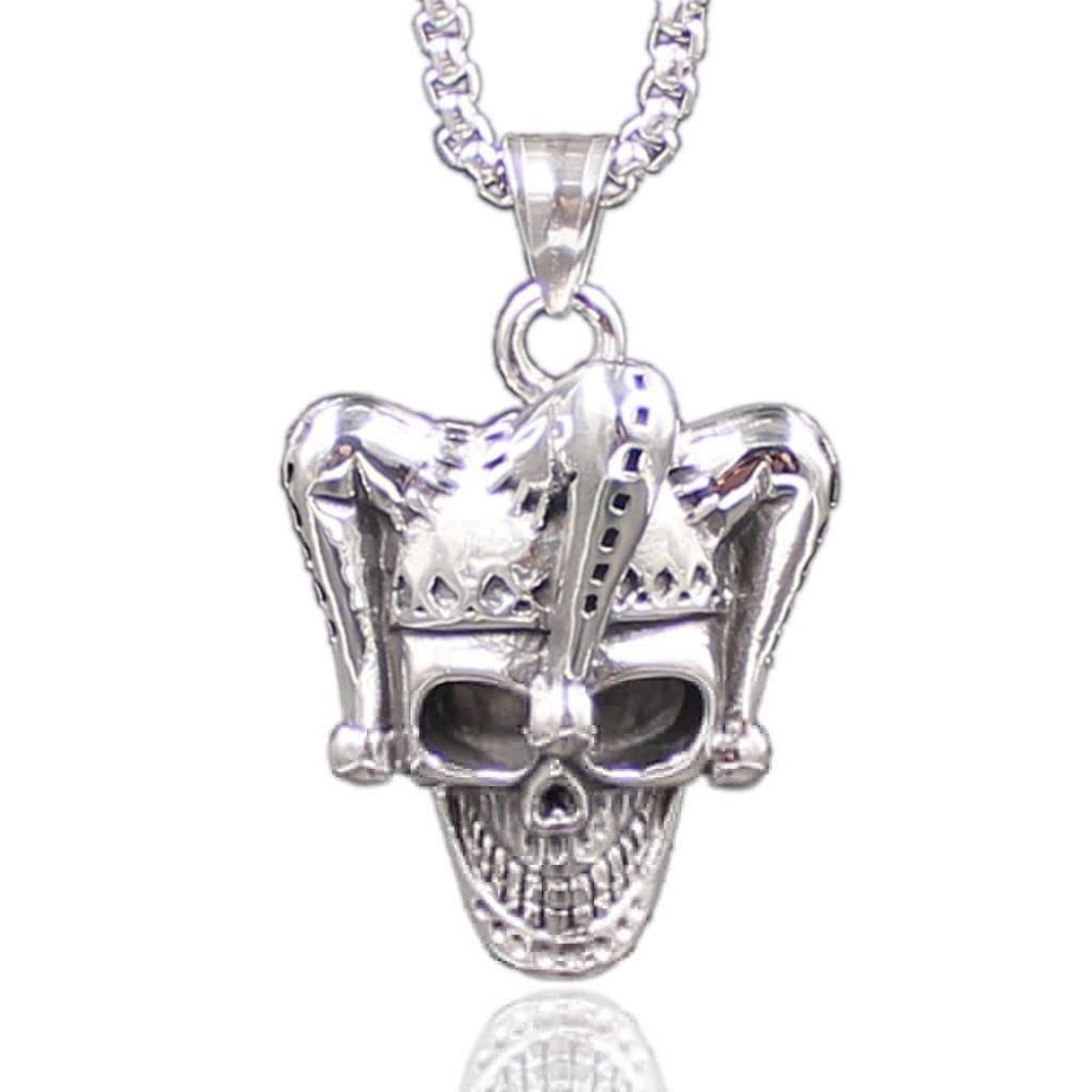 Lok68iced Out Joker Pendant Necklace Clown 69 Necklace For Men