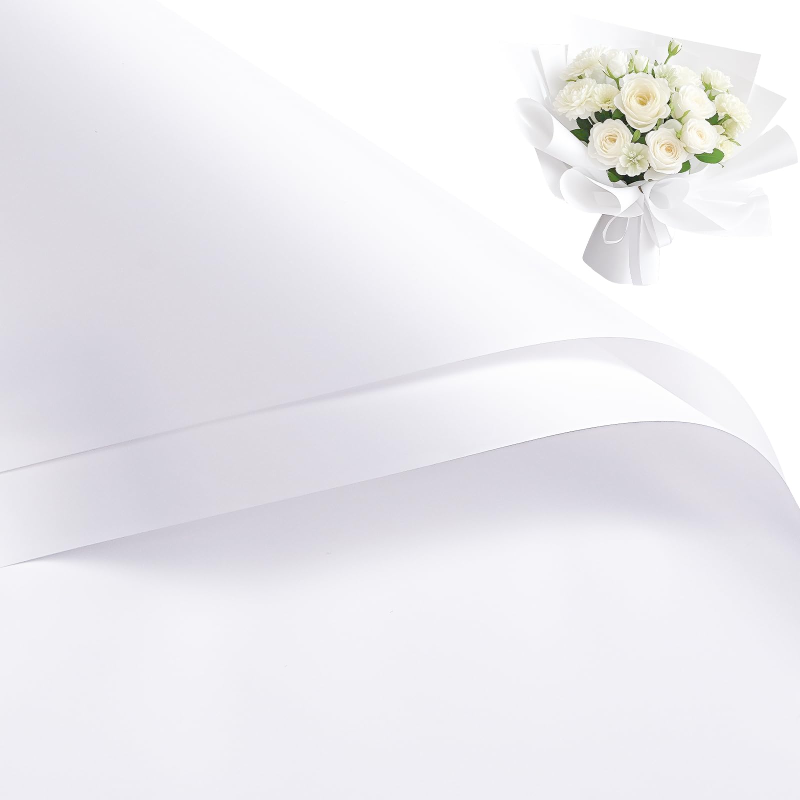 RUSPEPA 20 Sheets Flower Wrapping Paper, Waterproof Floral Bouquet Wrapping Paper, Florist Supplies Packaging for Birthday, Party, Wedding and DIY