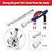WORKPRO 4PC Telescoping Magnetic Pick Up Tool Kit, Includes Telescoping Inspection Mirror, 2PC Magnetic Pick Up Tool And Four Claw Grabber Tool, Pick Up Grab Tool Set For Auto Repair