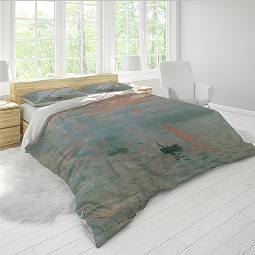 Housse de couette Claude Monet pour un lit design et infroissable - 3