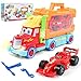Camiones Grandes de Juguete Coches de Juguetes Garaje Coches Juguete con Sonido Luz Juegos Educativos Construcción Tractor Juguetes Regalo Niños 3 4 5 6 Años