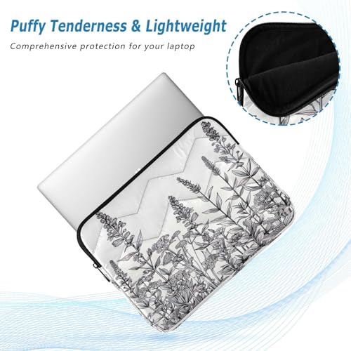 Funda para portátil 13-14 pulgadas impermeable con diseño floral miniatura 5