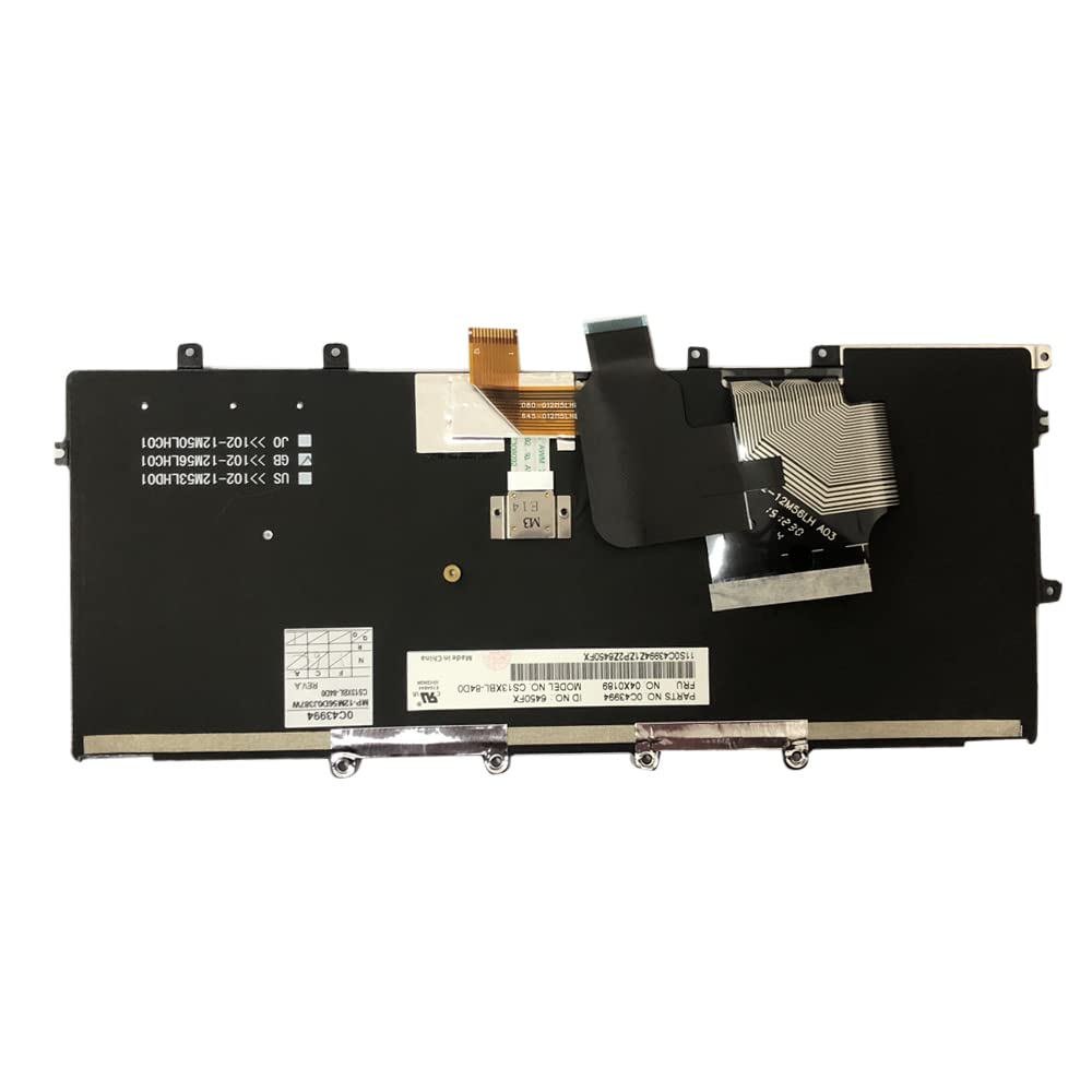 Gintai Teclado alemán QWERTZ Retroiluminado para Lenovo ThinkPad X230S, X240, X240S, X250, X260, X270, A275 04X0189 04X0227 0C43994 0C44032 CS13XBL-84D0 Keyboard Backlit Laptop