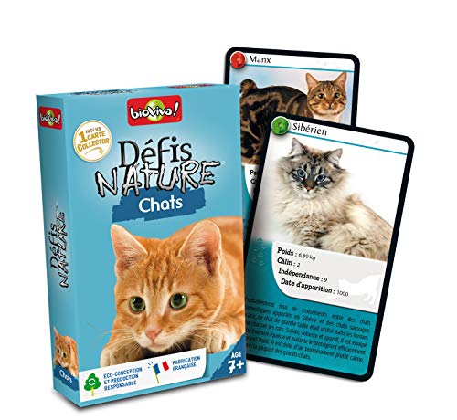 Défis Nature 282642 - Carte tematiche, gatti, colore: blu