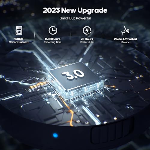 image for 128G (1600 Hour) Magnetic Voice Activated Recorder - Nanezan Recording