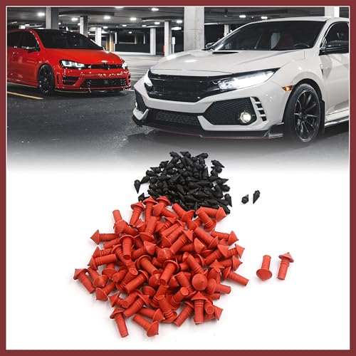 Image of 170Pcs Car Universal Mushroom Shaped Tire Repair Insert Plugs Red Black Replace Parts