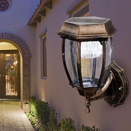 Aplique solar con sensor de movimiento para exterior e iluminación impermeable de patios 2