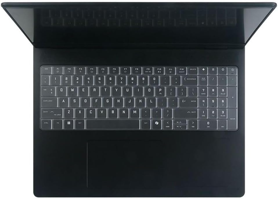 RAYA TPU Keyboard Skin Cover Compatible with 2025 HP OMEN MAX 16 Gaming Laptop (TPU Transparent)-image-43