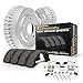 Power Stop KOE15300DK Autospecialty Rear Replacement Brake Kit-OE Brake Drums & Brake Shoes For 1992-2001 Jeep Cherokee | 1991-1995 1996 1997 1998 1999 2000 Jeep Wrangler [Application Specific]