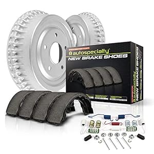 Power Stop KOE15376DK Autospecialty Rear Replacement Brake Kit-OE Brake Drums & Ceramic Brake Pads