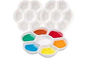 MEEDEN 7-Well Studio Porcelain Paint Palette Tray