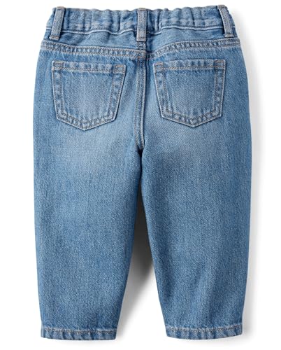 Image of The Children's Place Baby Girls' and Toddler Barrel Leg Jeans