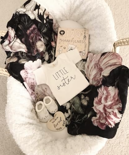 Bump and Beyond Designs Little Sister Shirt Baby Girl Gender Reveal Announcement2